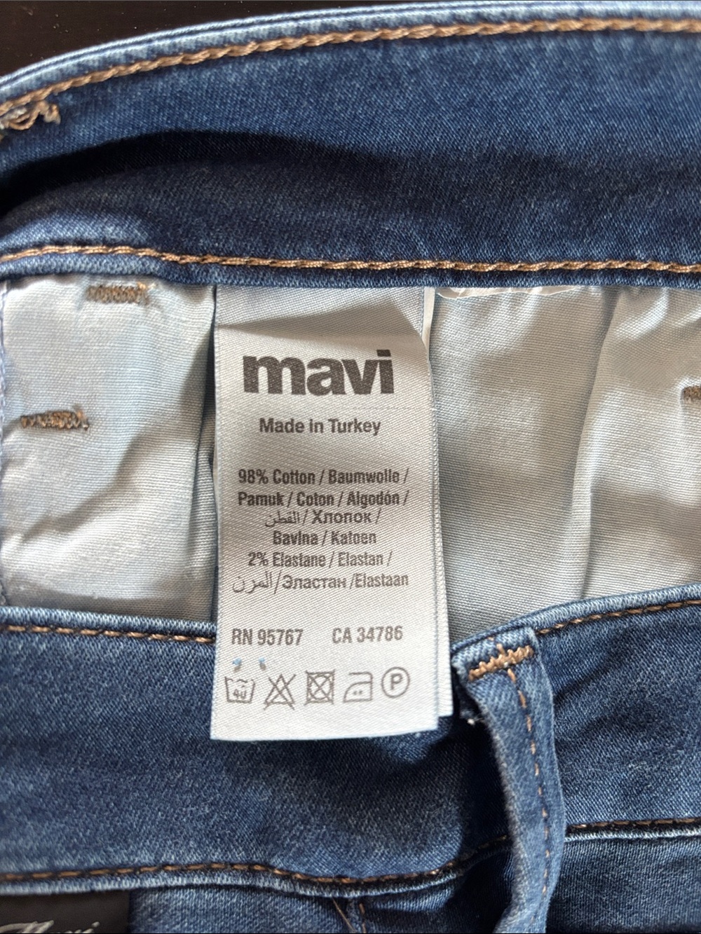 Mavi Women's Boyfriend Jeans - Dark Blue Denim - Picture 10 of 10